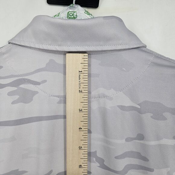 Greater Half GH Polo Shirt Mens Medium Legion Camo Performance‎ Golf AOP UPF - Picture 5 of 10